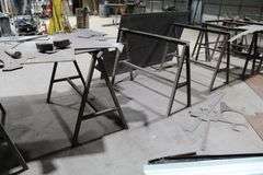 LOT OF 8-STANDS AND SCRAP METAL