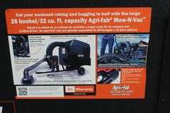 AGRIFAB 32 CU FT MOWER VAC/BAGGER