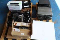 PALLET OF MISC - 4 GETAC LAPTOP, 12 TELEPHONES, 7 LAPTOPS, SOPHOS SWITCH
