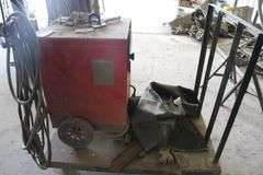 LINCOLN ELECTRIC IDEALARC 250 WELDER WITH CART
