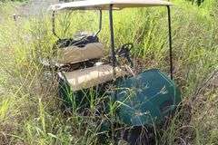 GREEN GOLF CART