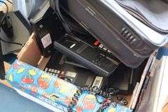 PALLET OF MISC - 5 MONITORS, TELEPHONES, 4 CPU