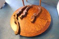 Round Table 54" and  Wood Desk32"x24"