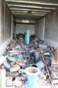 METAL TRUCK BOX WITH CONTENTS