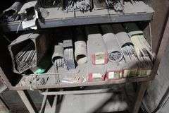 METAL BOX WITH WELDING RODS INCLUDED