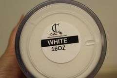 CLLAM DIP ACRYLIC POWDER 16OZ - CRYSTAL CLEAR &  WHITE (1 EACH)