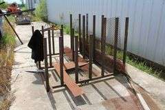 METAL RACK TO LEFT F SHOP WITH CONTENTS