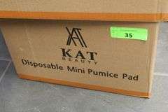MINI DISPOSABLE PUMICE PADS-YELLOW / CASE OF 400  (40PCS PER PACK - 10 PACKS PER CASE)