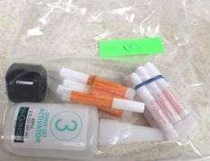 LOT OF PRE-SORTED LAMOUR NATURAL NAIL TIPS IN CONTAINERS, SET OF WHITE NAIL TIPS AND VARIOUS NAIL GL