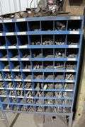 BIN WITH ASSORTED BOLTS AND NUTS