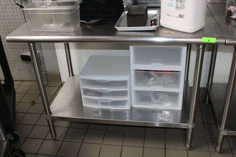 4’ STAINLESS STEEL TABLE