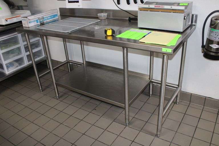 73” STAINLESS STEEL TABLE