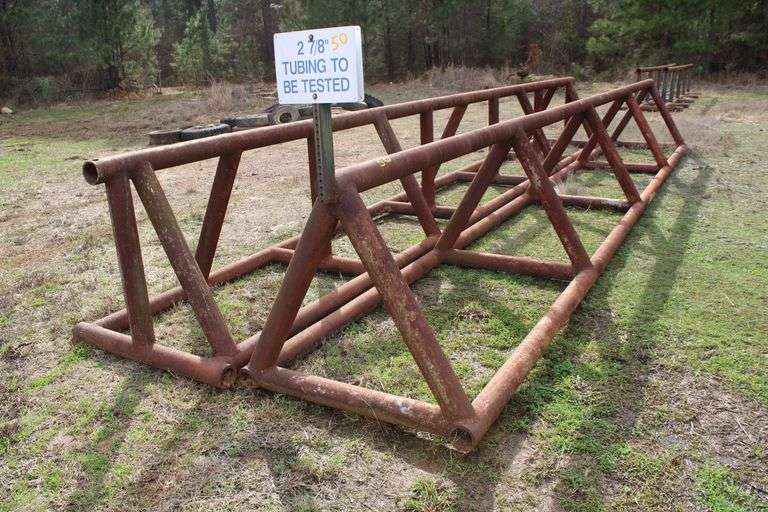 Triangular Rack Hubs 26-Foot Heavy Duty Steel Pipe Rack with triangular bracing - Lawler ...