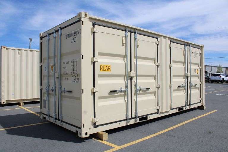ONE TRIP (NEW) 20' SHIPPING CONTAINER WITH SIDE DOOR ENTRY