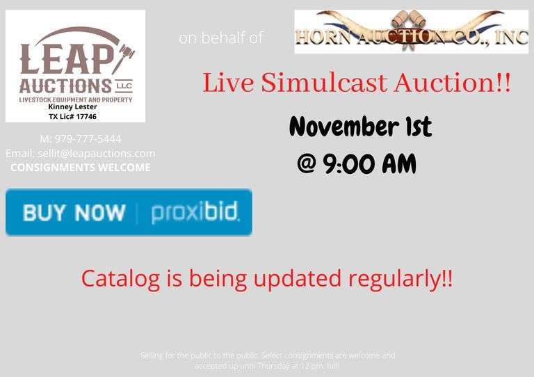 November Horn Consignment Auction
