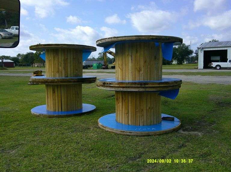 Large Wooden Spools Hearne TX
