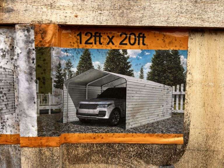 12'x20' Steel Carport Franklin, TX