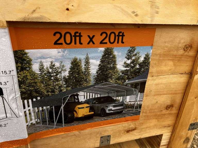 20'x20' Steel Carport Franklin, TX