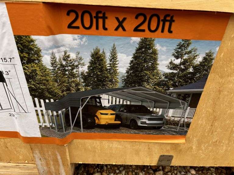 20'x20' Steel Carport Franklin, TX