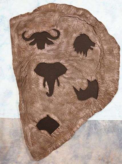 Newly Tanned African Elephant Ear Trophy Room & Man Cave Decor Taxidermy **U.S. Residents Only!**