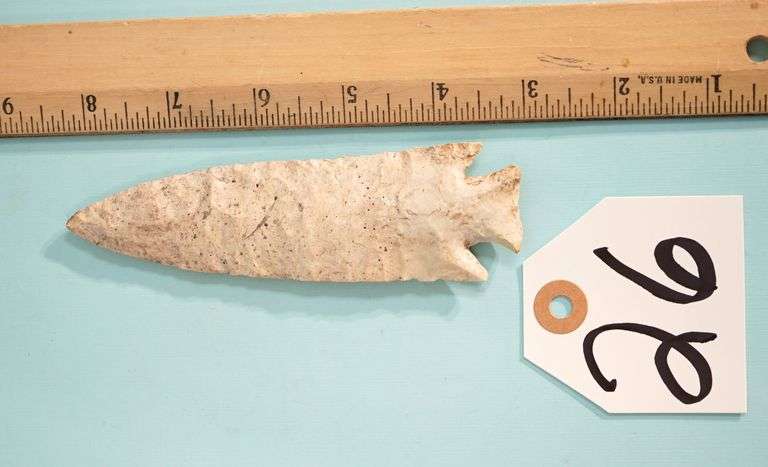 "Museum Relic" 5 1/4" Authentic Archaic Hardin Spear Point Collector's Artifact Arrowhead