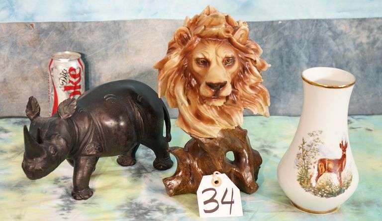 Three Wildlife Table Decorations