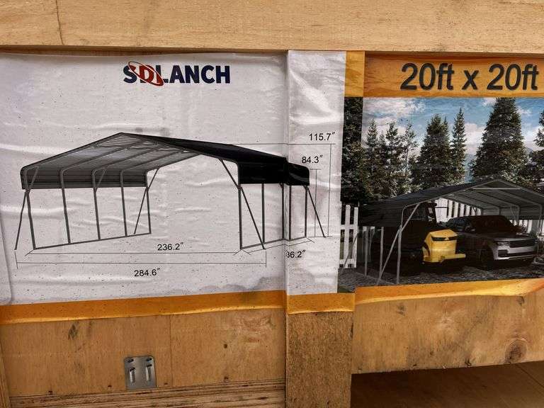 Highend Carport with open sides 20x20 Franklin TX