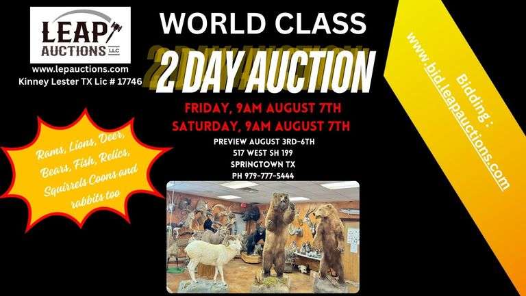 Superior Mid-Summer Taxidermy Auction day1