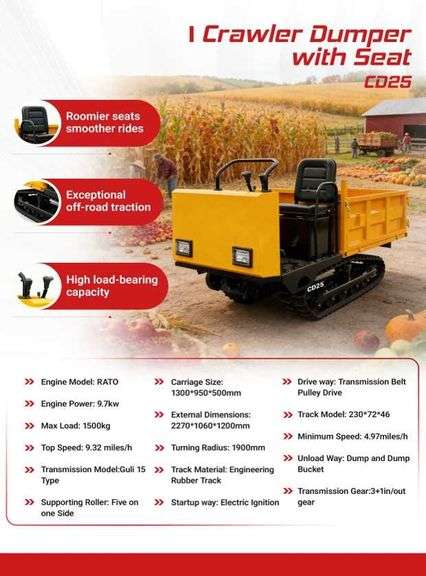 CC25 Crawler Dumper with Seat Franklin, TX