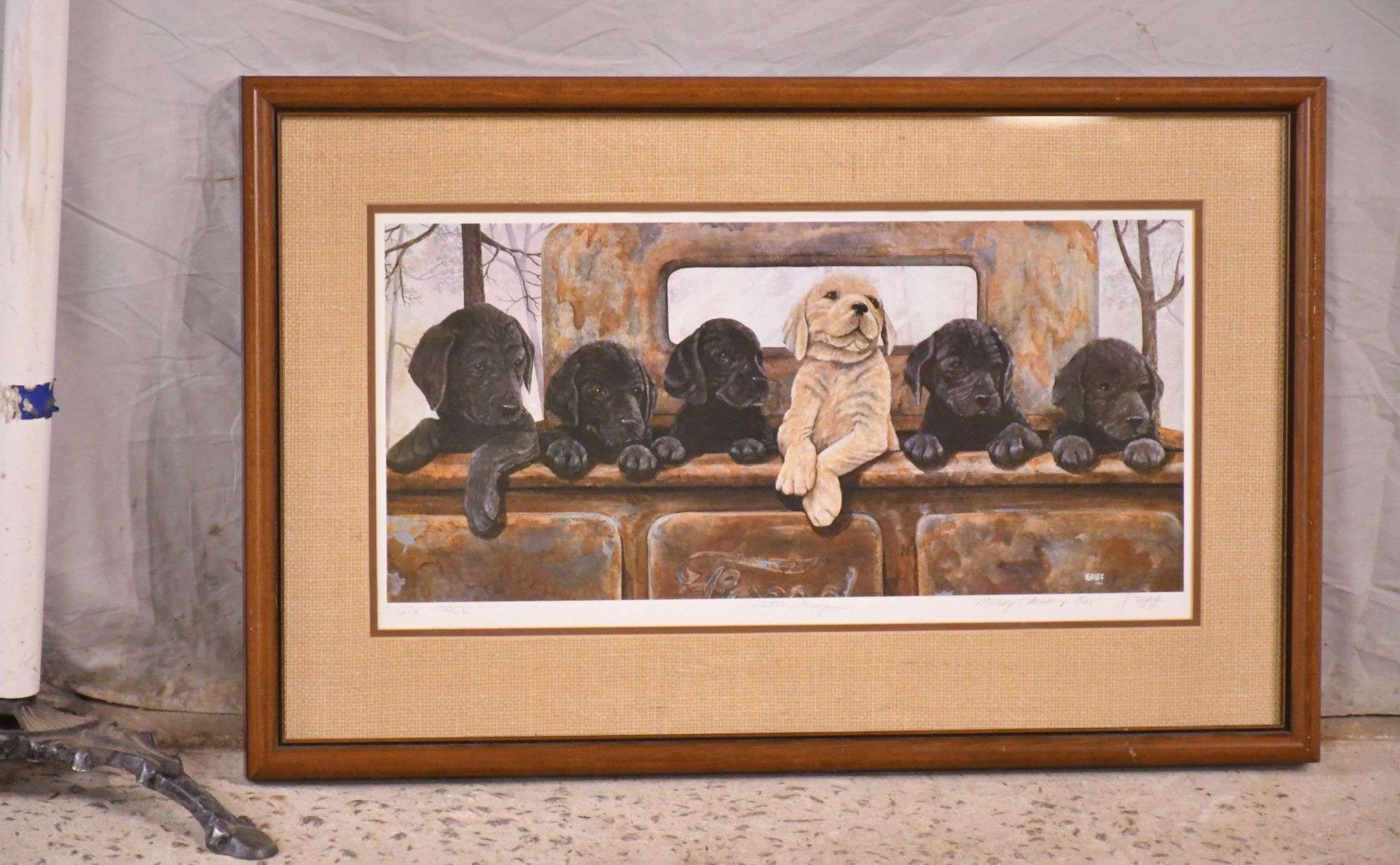 Signed framed artist proof print 