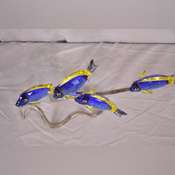 Swarovski crystal sculpture of blue tang fish; 13881-C089 - R.H.