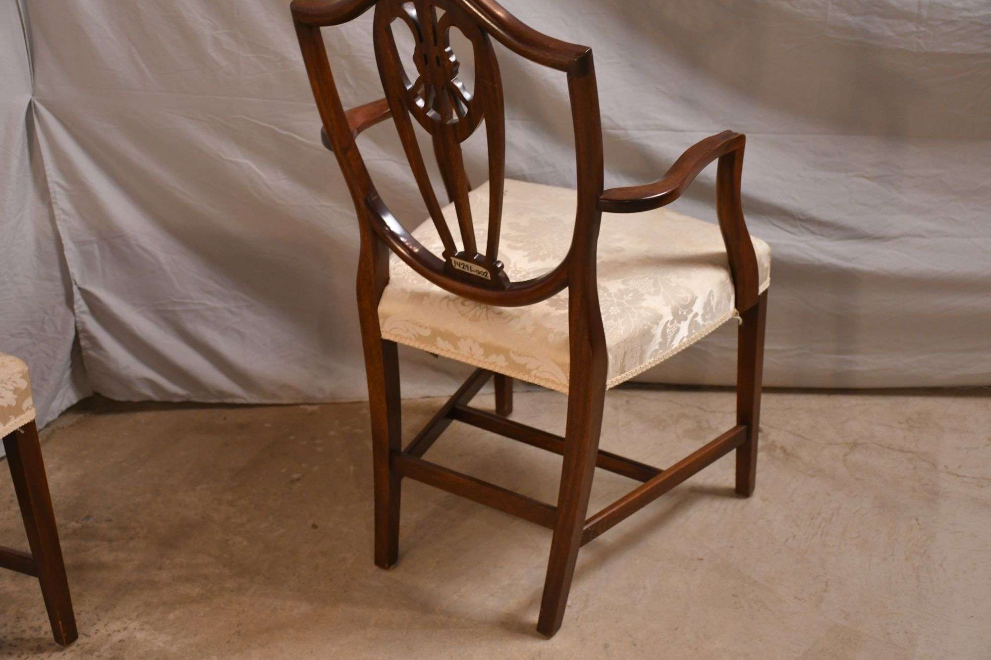 Set of 6 Bevan Funnell/Reprodux mahogany shield back dining chairs