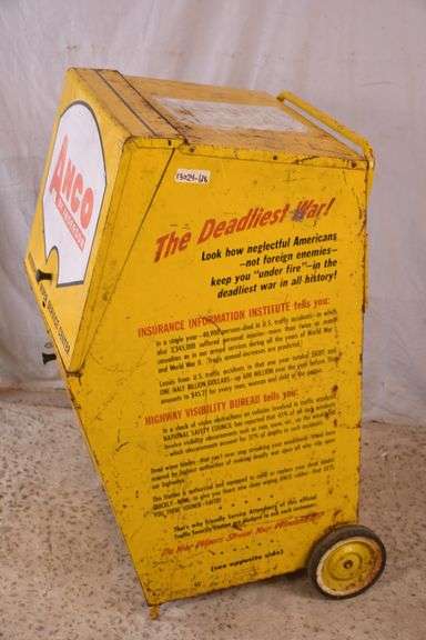 Vintage metal Anco wiper blade cart; 13024-618 - R.H. Lee & Co