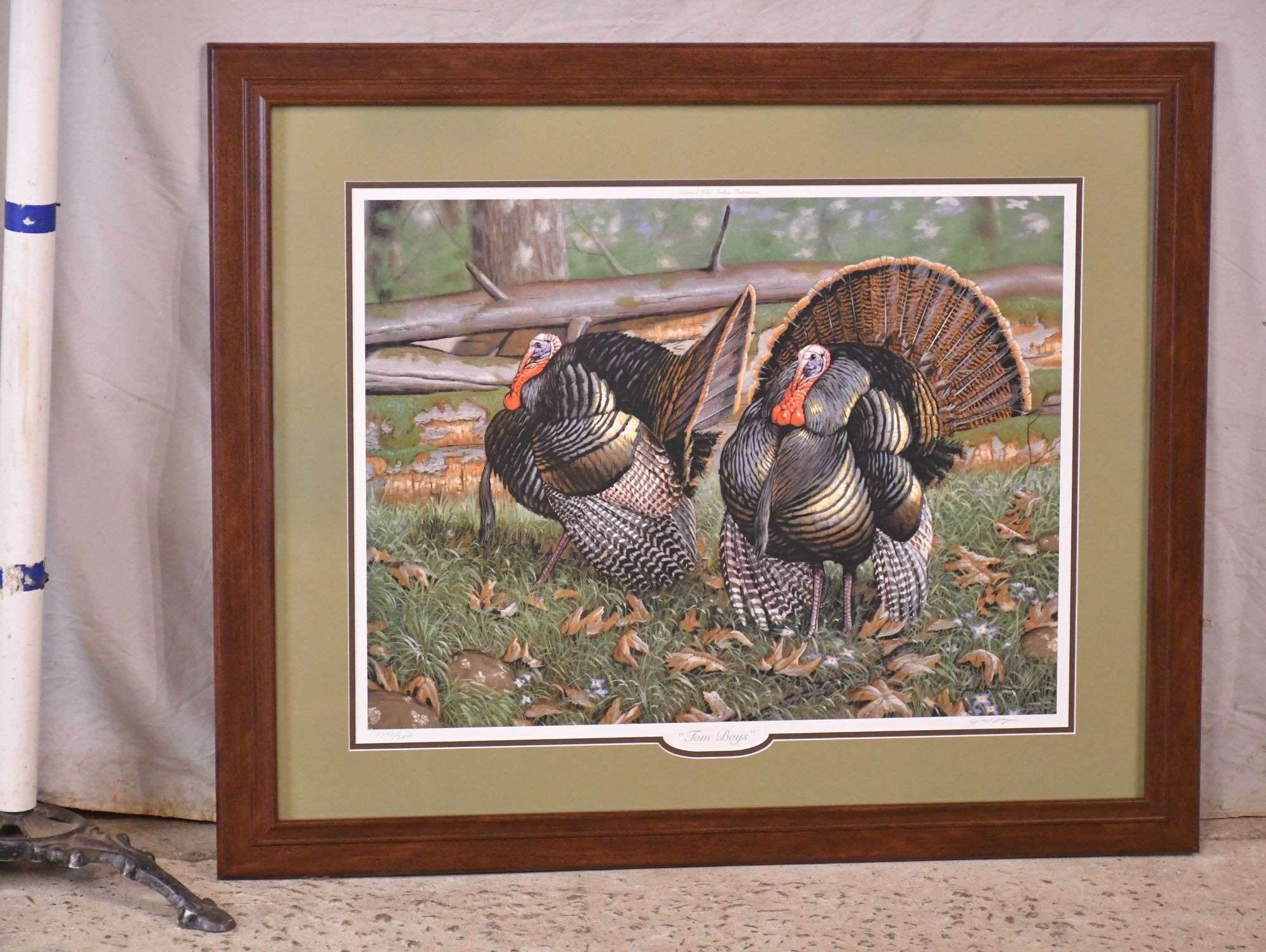 Signed limited edition framed National Wild Turkey Federation