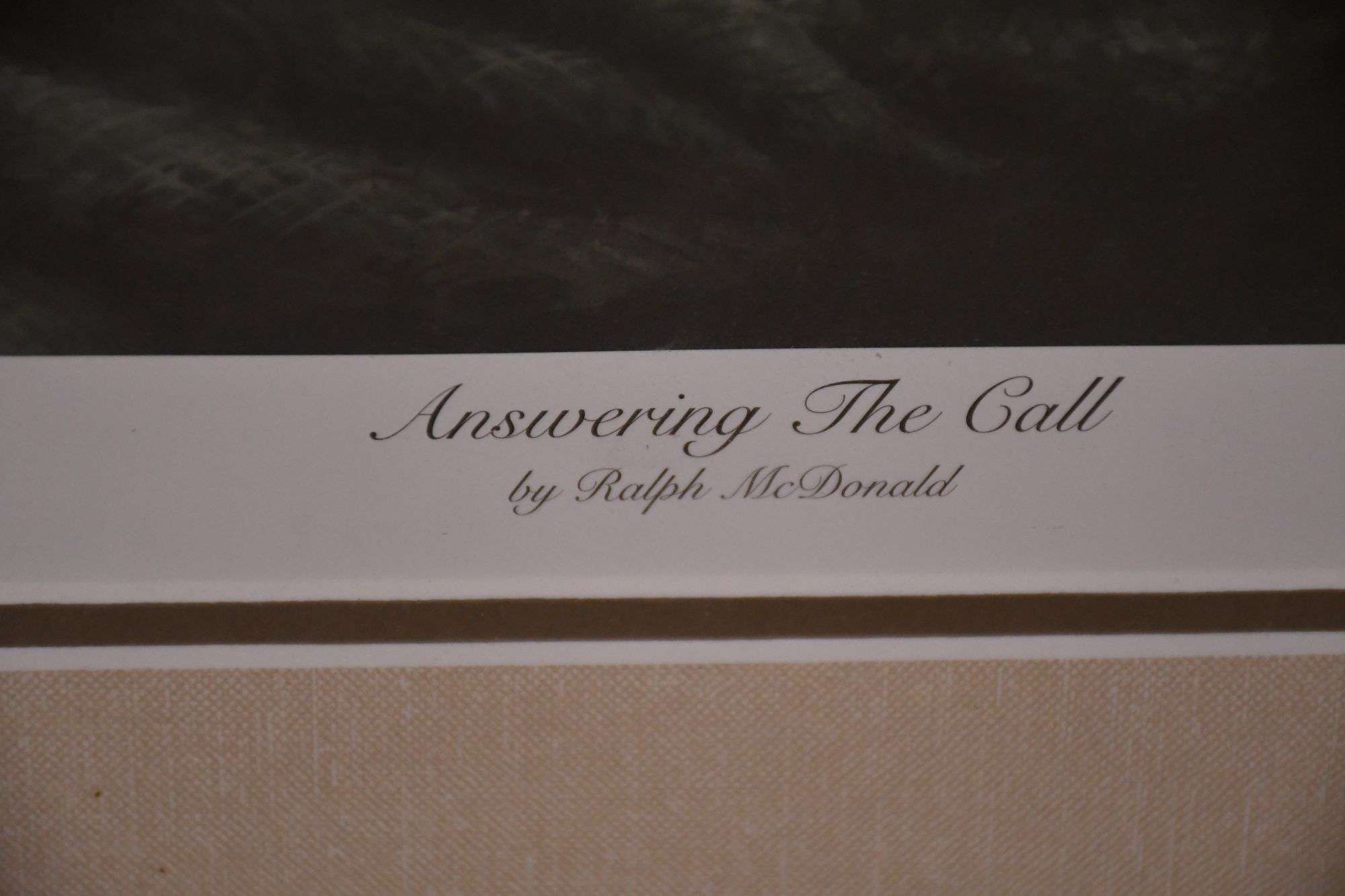 Large signed limited edition framed print 