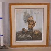 Large signed limited edition framed print 