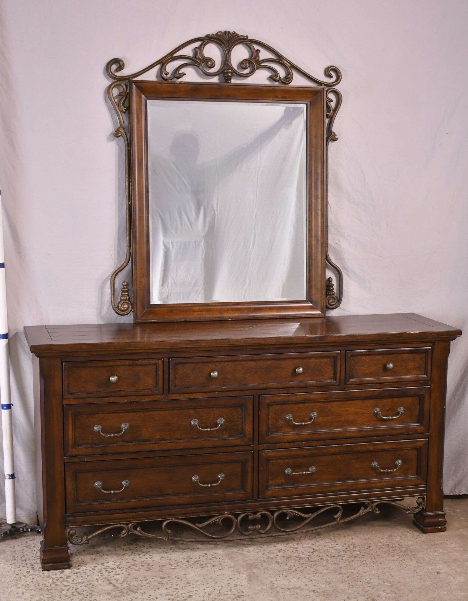 solid wood brown dresser Bruno Dresser