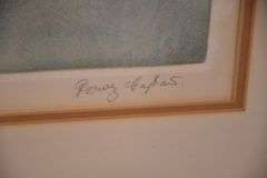 Signed limited edition framed floral print by Pervez Captain; 14475-116