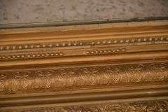 Large mirror with ornate gold frame; 971-158