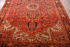 8.6.'x11.1' hand knotted vintage Persian Heriz rug; 40-156550