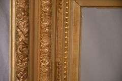 Large mirror with ornate gold frame; 971-158