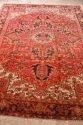 8.6.'x11.1' hand knotted vintage Persian Heriz rug; 40-156550