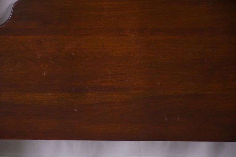 Carved cherry queen size 4 poster rice bed with rails; 37-2562 - R.H ...