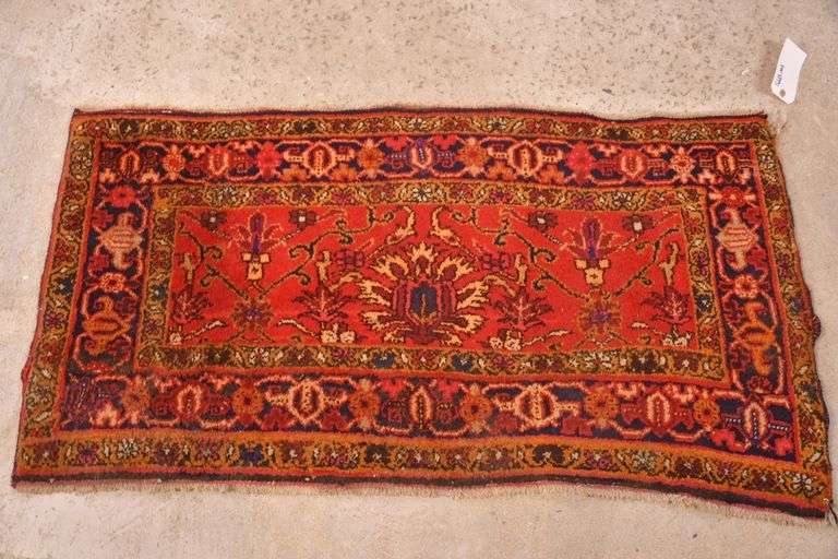 4x2 hand knotted vintage Persian rug; 16669-003