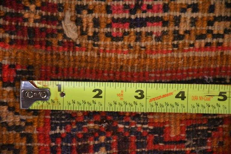 4x2 hand knotted vintage Persian rug; 16669-003