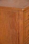 Inlaid satinwood 5 drawer bowfront chest; 74-11645