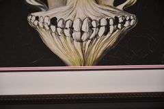 Large framed giclee print "Ballerina in a Death's Head" by Salvador Dali; 975-1546