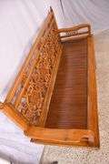 Carved Oriental style bench; 336-3866