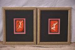 Pair of framed playing cards featuring nude Marilyn Monroe scenes by Tom Kelly; 975-1573