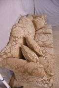 Key City upholstered camelback sofa; 15961-230